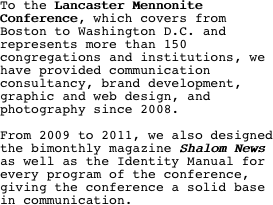 To the Lancaster Mennonite Conference,